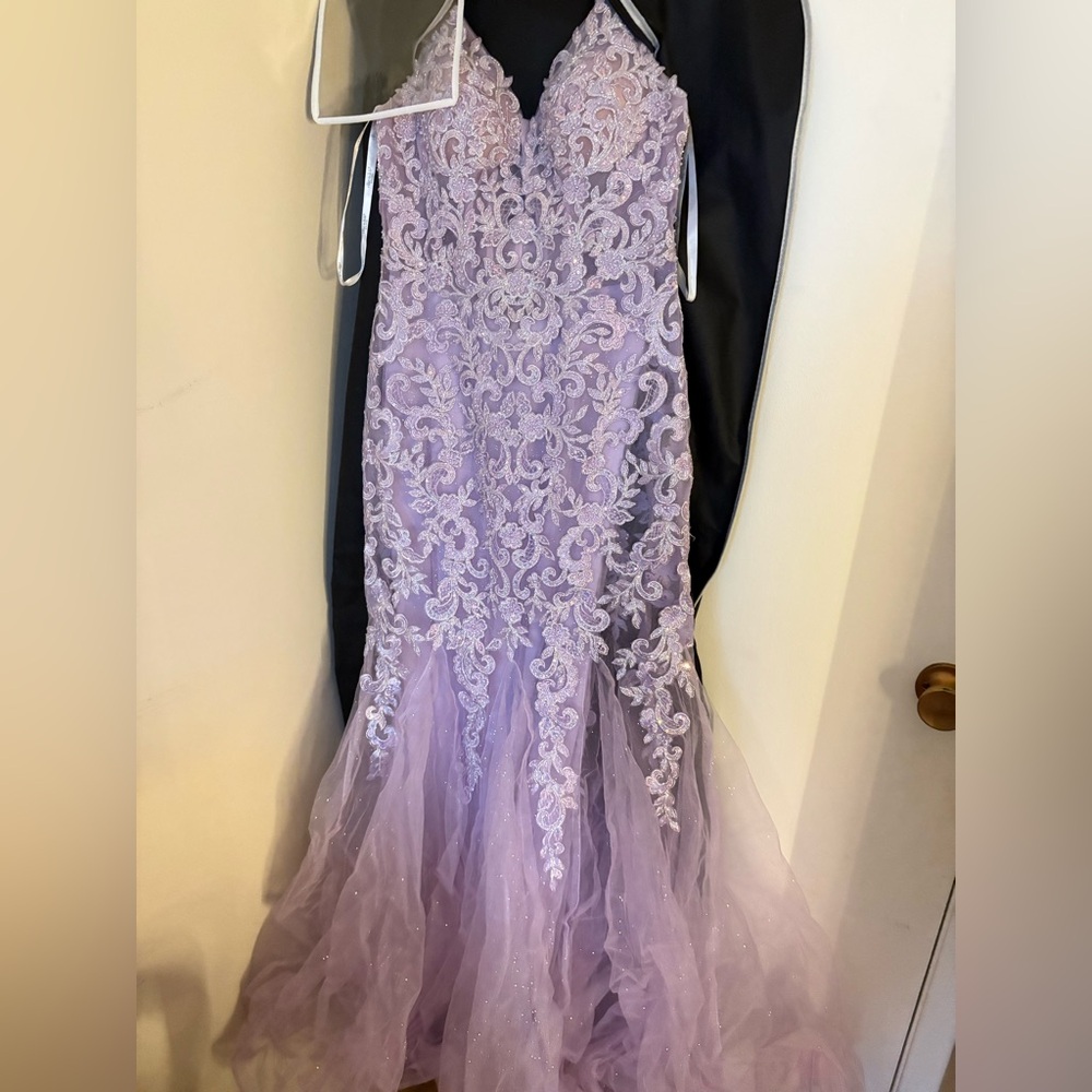 Ellie Wilde Lilac Lace Kids Dress